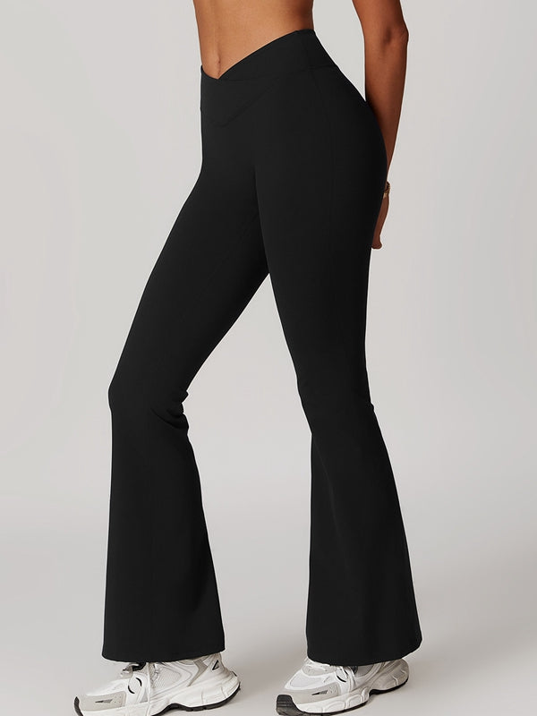 BUYCO Female Flare V-shape High-waisted Leggings