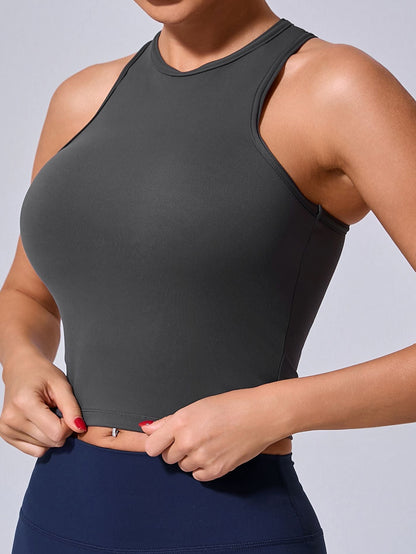 BUYCO Female Solid color Quick dry Elastic tight Sports Bras
