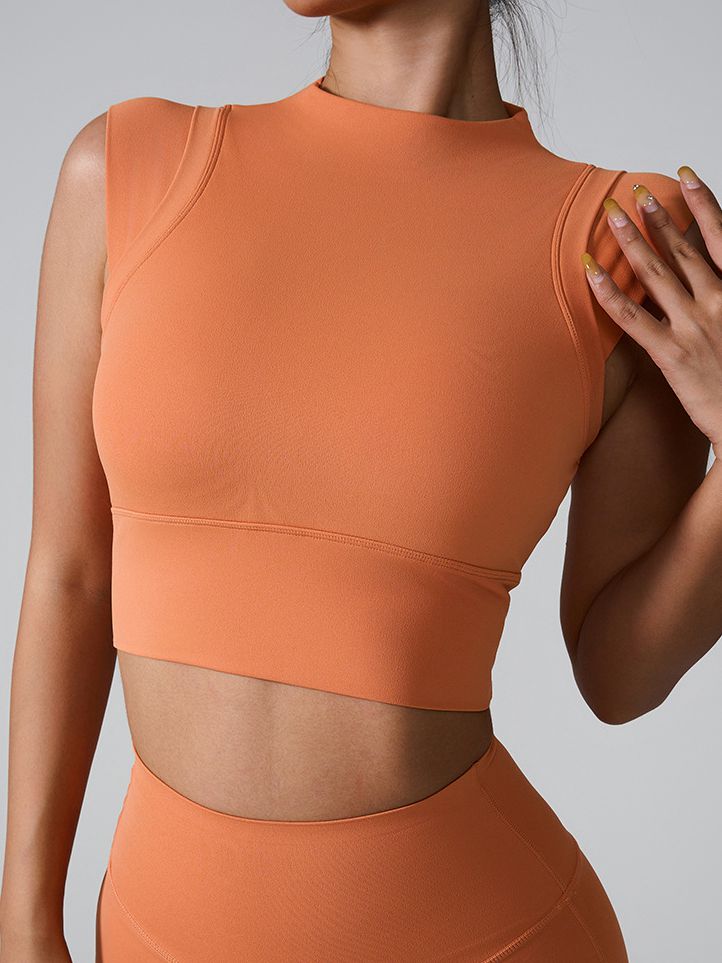 BUYCO Female Solid Color Basic Must-have Cropped Short Sleeves