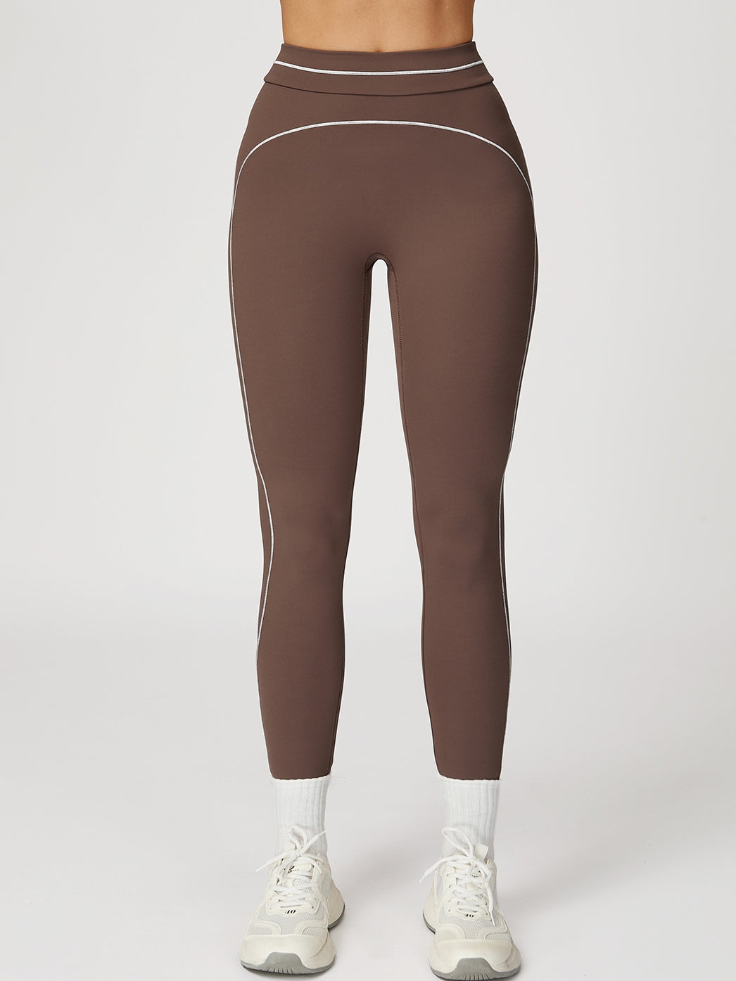BUYCO Female Contrast Color Stripes Fit Leggings