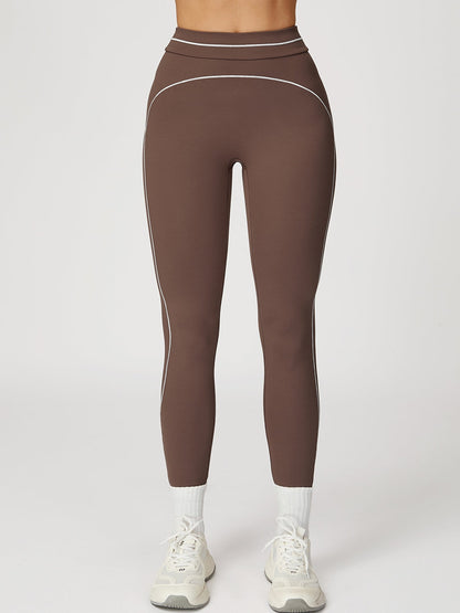 BUYCO Female Contrast Color Stripes Fit Leggings