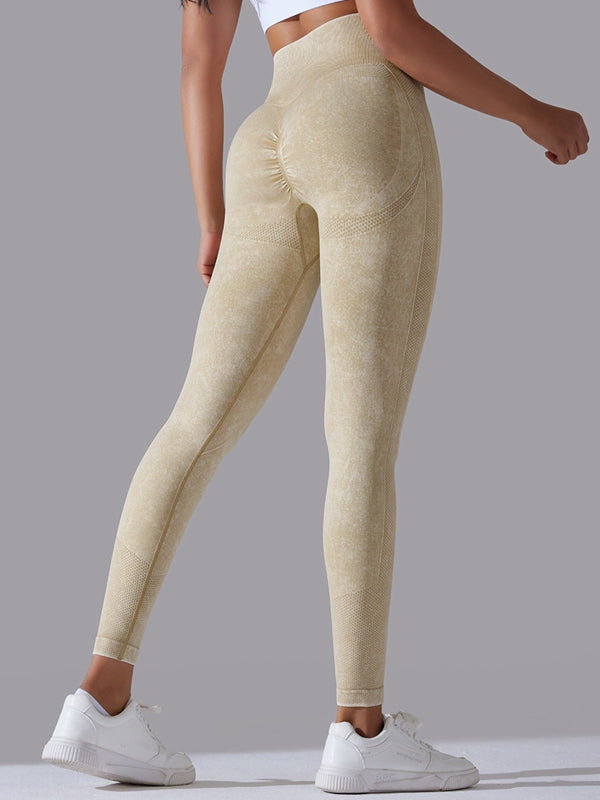 BUYCO Female Denim Ruched Back High-rise Leggings