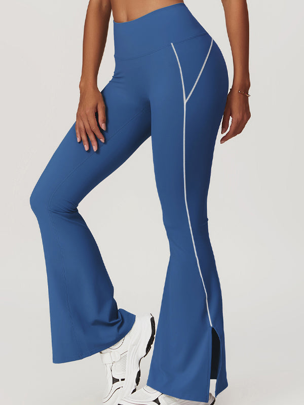 BUYCO Female Flare Hip-lift High-waisted Split Pants