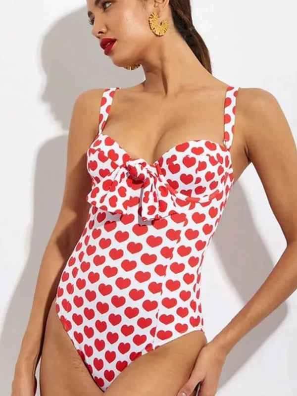 BUYCO Female Print Mesh 2-Pieces Swimwear