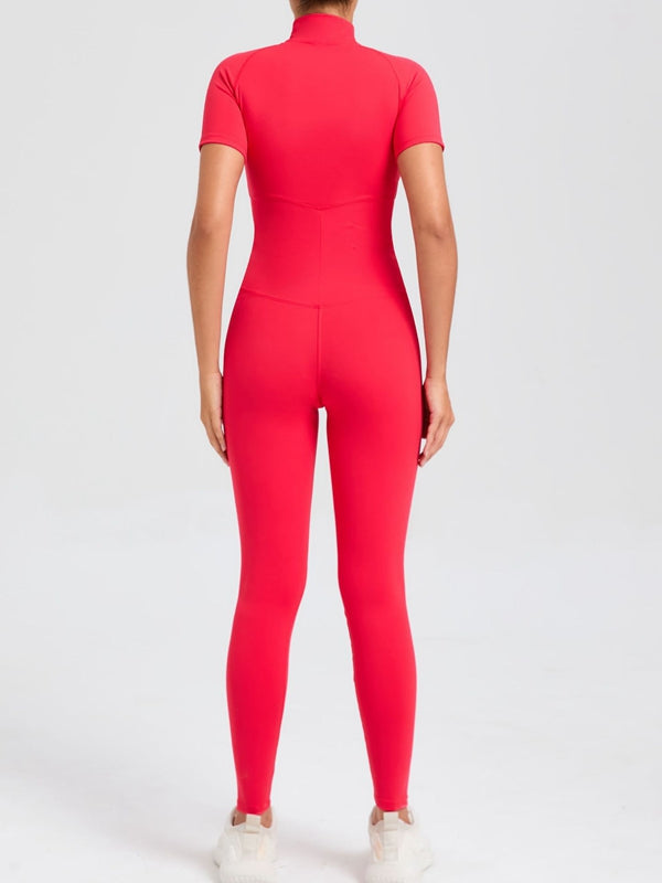 BUYCO Female Zipper Stand Collar Jumpsuit