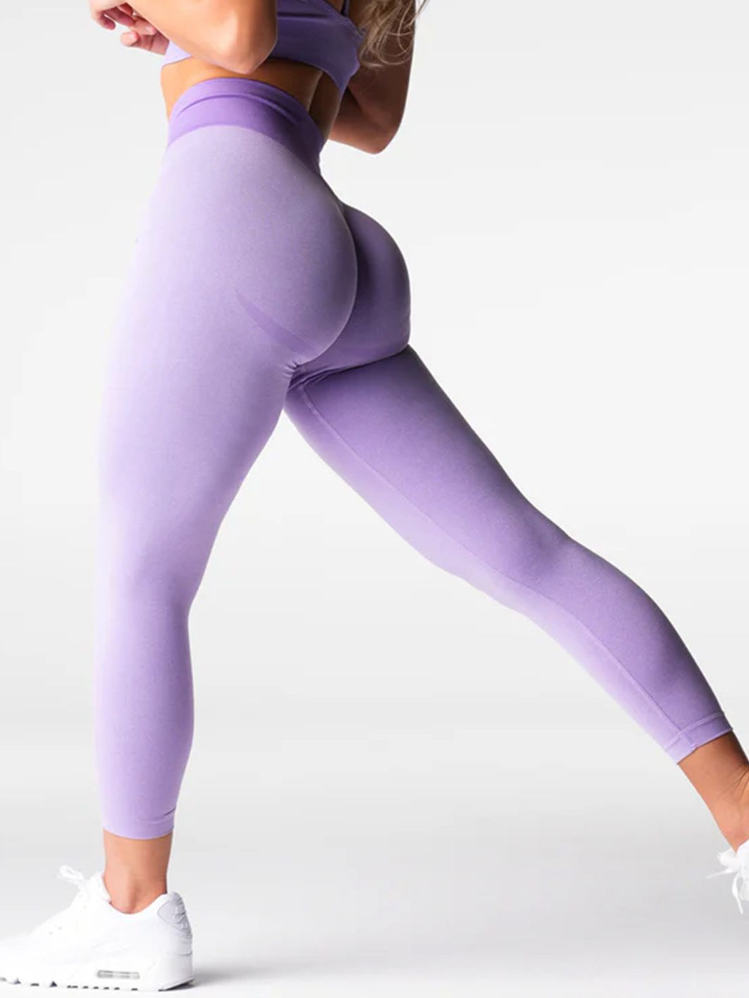 BUYCO Female Corset Contrast Color Elastic Tight Quick Dry Hip-lift Leggings