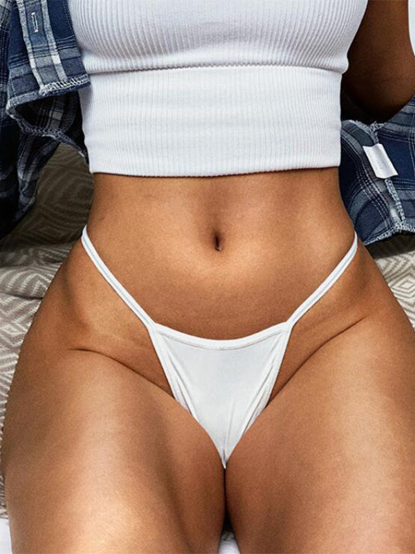 BUYCO Female Fitted Solid Color T-back Panties