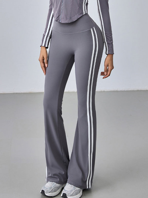 BUYCO Female Solid Color Hip-lift High-waisted Flare Leggings