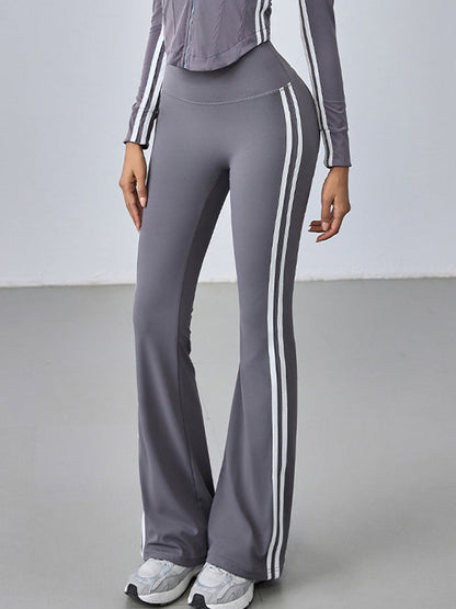 BUYCO Female Solid Color Hip-lift High-waisted Flare Leggings