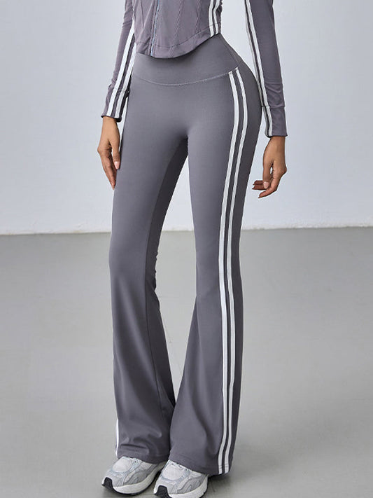 BUYCO Female Solid Color Hip-lift High-waisted Flare Leggings