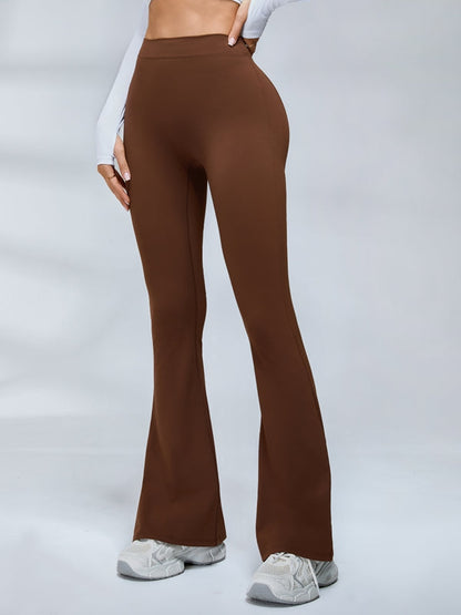 BUYCO Female Deep V Back Ruched Back Flare Hooded Tracksuit