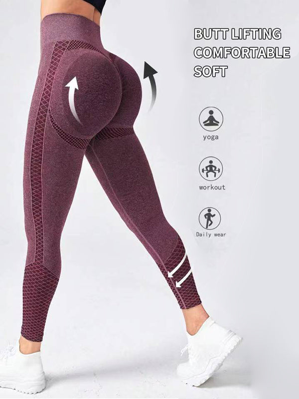 BUYCO Female Push-up Ruched Back Seamless Leggings