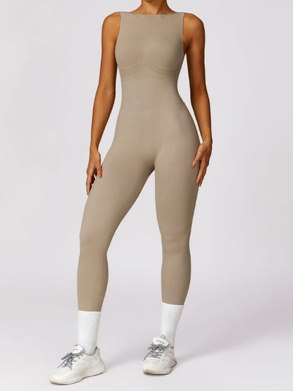 BUYCO Female Backless Ruched Back Jumpsuit