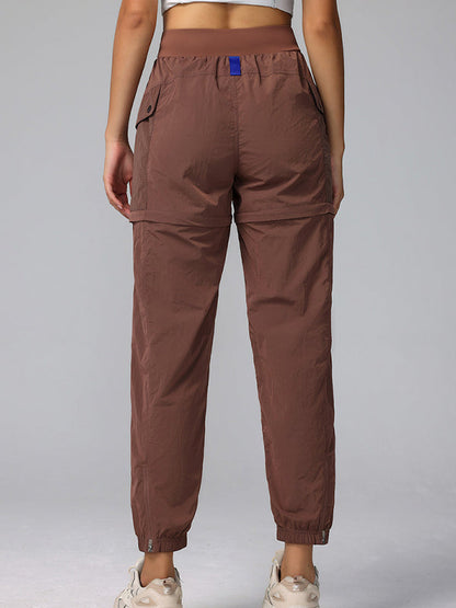 BUYCO Female Drawstring Pocket Casual Cargo 2 in 1 Design Pants