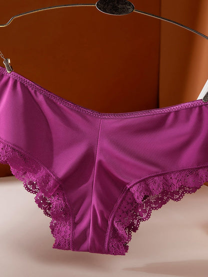 BUYCO Female Hollow Out Silk T-back Panties