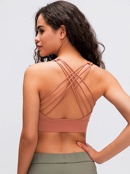 BUYCO Female Basic Cross Back Sports Bras