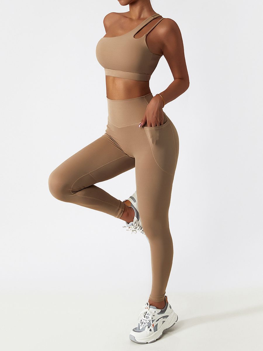 BUYCO Female Cut Out Pocket High-rise Breathable Leggings