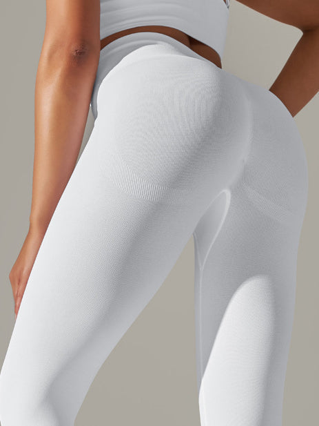 BUYCO Female Seamless Quick-drying Ruched Back Leggings