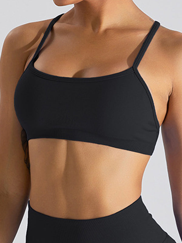 BUYCO Female Cross Beautify Back Adjustable Strap Sports Bras