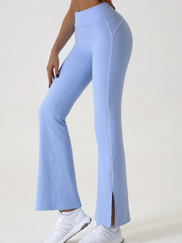 BUYCO Female Flare Hip-lift High-waisted Split Pants