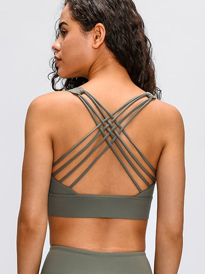 BUYCO Female Basic Cross Back Sports Bras