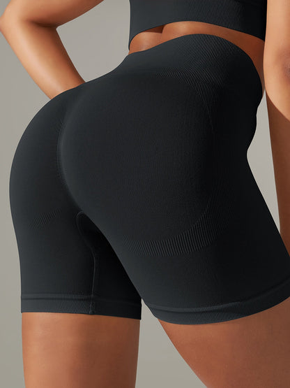 BUYCO Female Seamless Quick-drying Ruched Back Shorts