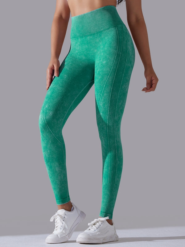 BUYCO Female Denim Ruched Back High-rise Leggings