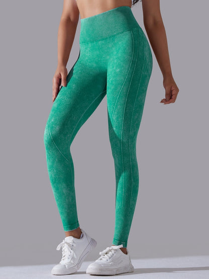 BUYCO Female Denim Ruched Back High-rise Leggings