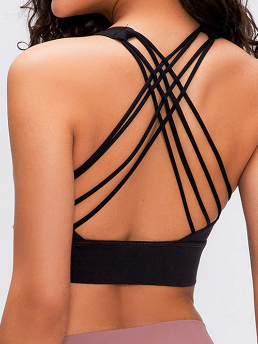 BUYCO Female Basic Cross Back Sports Bras