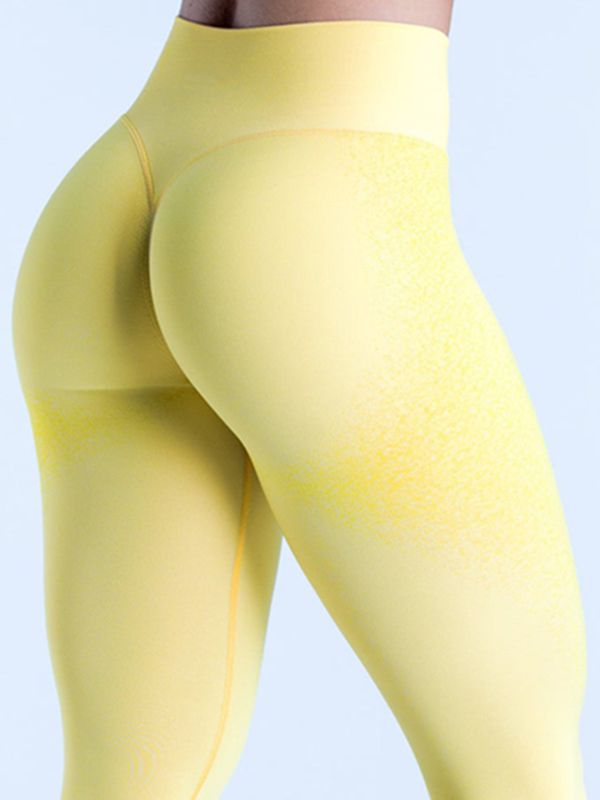 BUYCO Female Solid Color Quick Dry Hip-lift Leggings