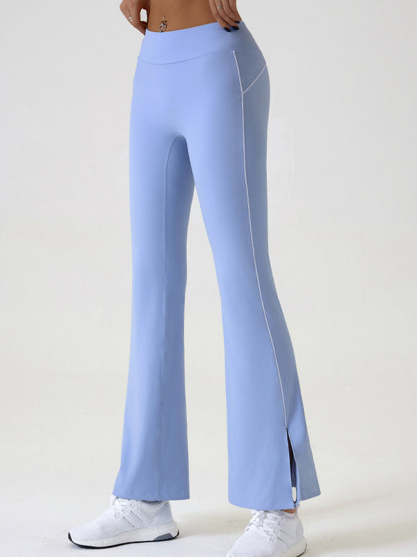 BUYCO Female Flare Hip-lift High-waisted Split Pants