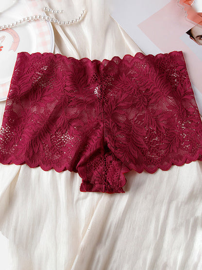 BUYCO Female Fitted Solid Color Lace Panties