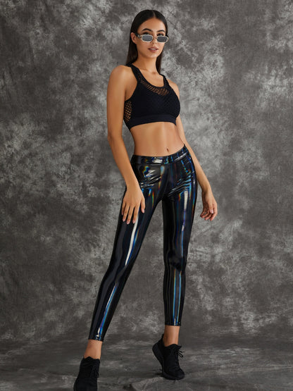 BUYCO Female High Impact Shockproof Latex Leggings