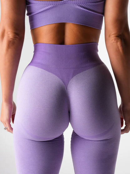 BUYCO Female Corset Contrast Color Elastic Tight Quick Dry Hip-lift Leggings