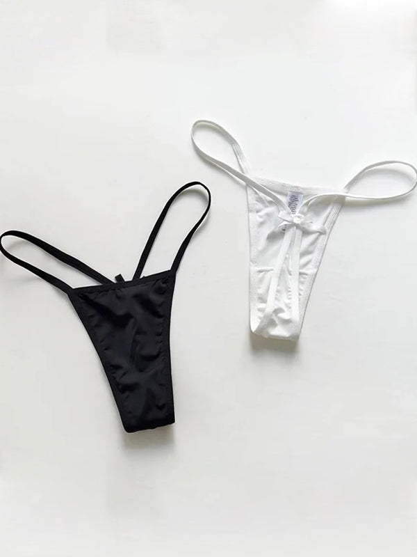 BUYCO Female Fitted Solid Color T-back Panties