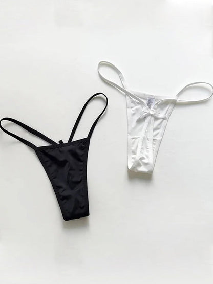 BUYCO Female Fitted Solid Color T-back Panties