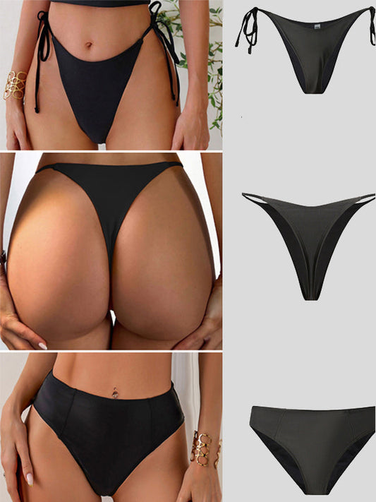 BUYCO Female Drawstring Lace-up 3-piece Combination Set Panties