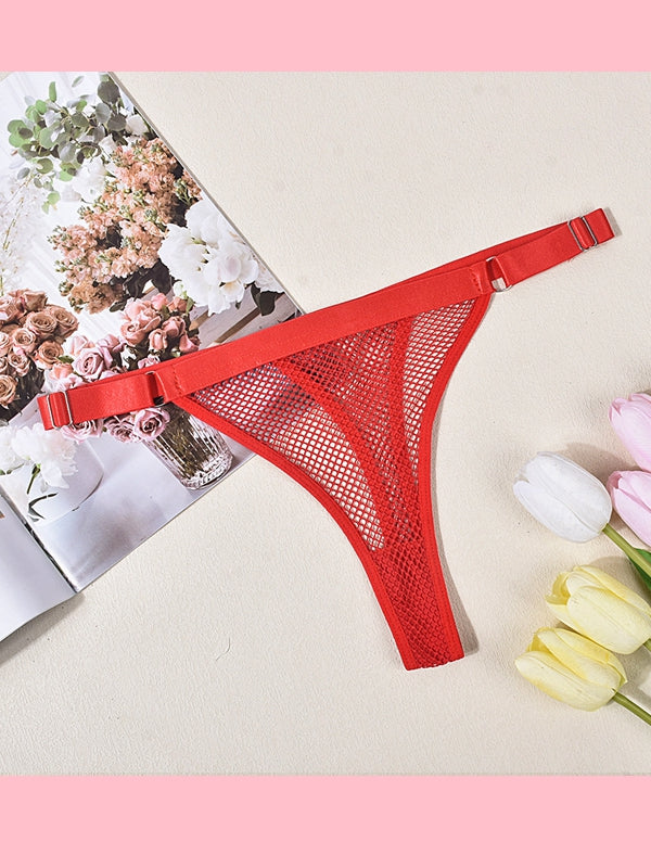 BUYCO Female Mesh Solid Color Panties