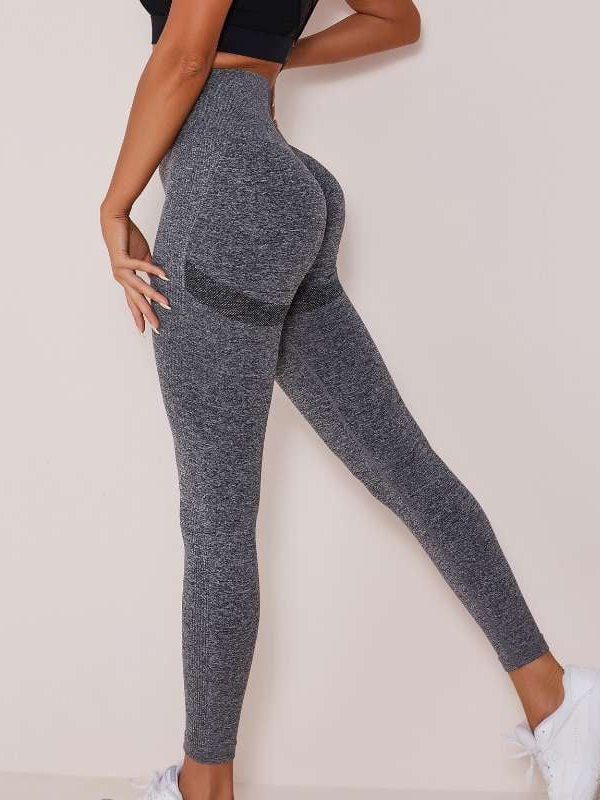 BUYCO Female High-waist Skinny Stretch Mesh Stitching Fitness Sportswear