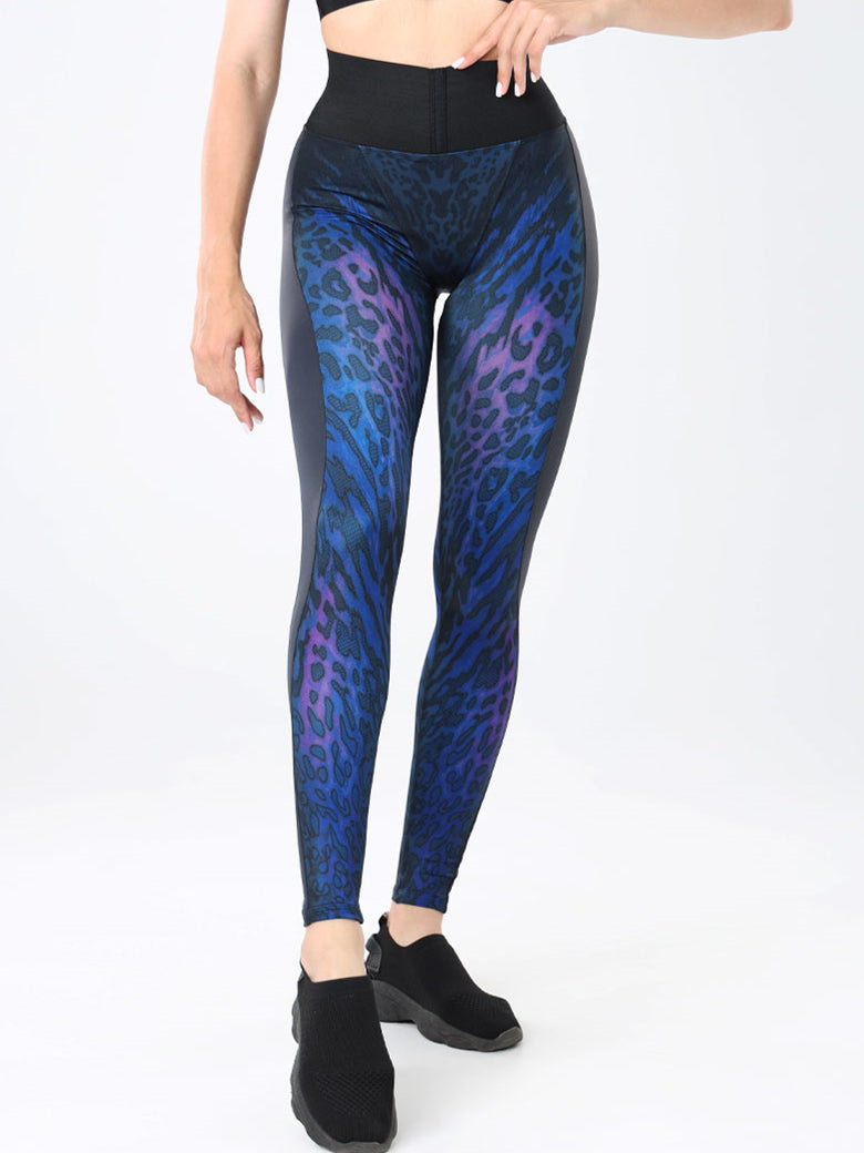 BUYCO Female Leopard Print Fly-Eye Hip-lift Leggings