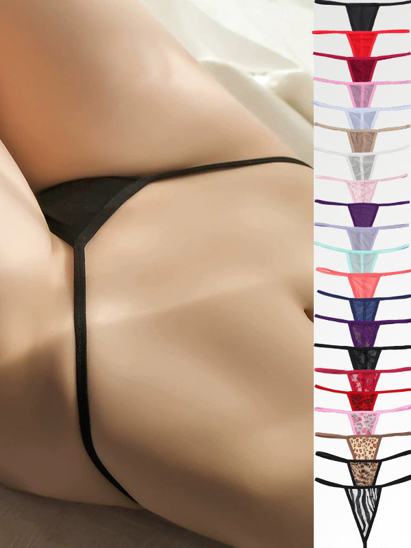 BUYCO Female Lace Print T-back Panties