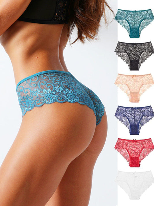 BUYCO Female Fitted Flower Lace Dots Panties