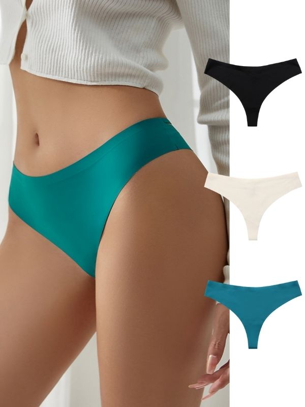 BUYCO Female Hollow Out Metal Ring Panties