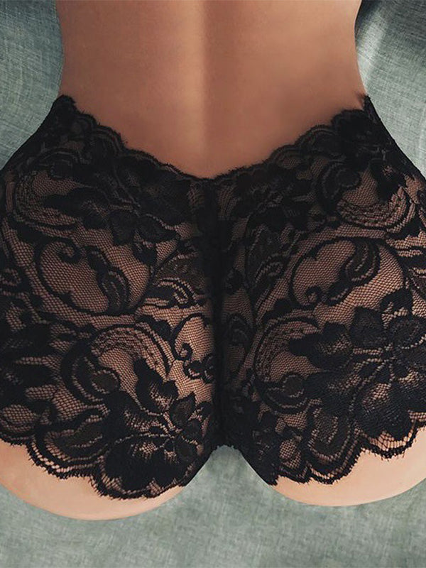 BUYCO Female Fitted Flower Lace Panties