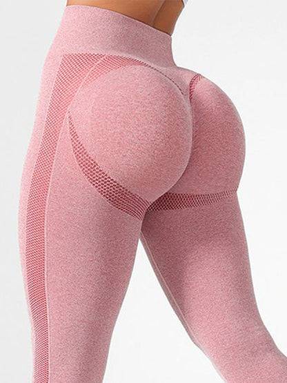 BUYCO Female Quick Dry Elastic Tight Solid Color Push Up Design Leggings