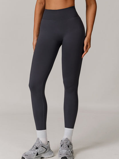 BUYCO Female Seamless Solid Color Elastic Tight Push Up Design Leggings