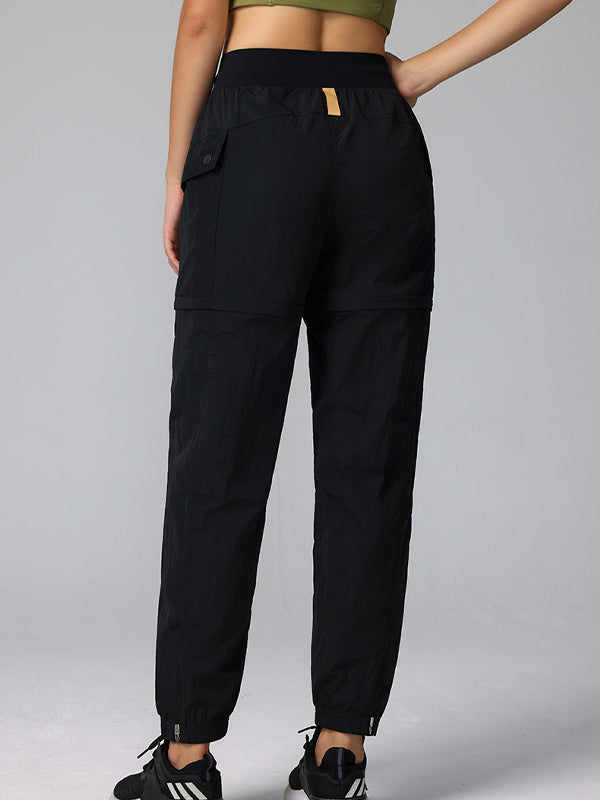 BUYCO Female Drawstring Pocket Casual Cargo 2 in 1 Design Pants