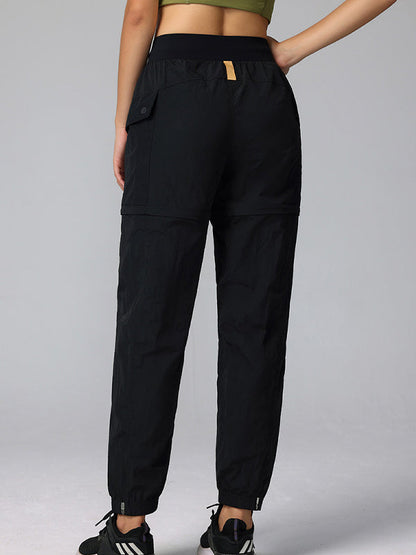 BUYCO Female Drawstring Pocket Casual Cargo 2 in 1 Design Pants