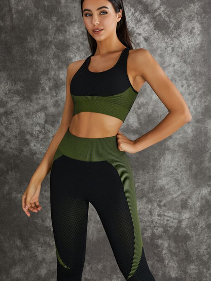 BUYCO Female 3 Pieces Long Sleeve Zippers Fitness Suit