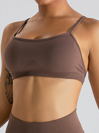 BUYCO Female Cross Beautify Back Adjustable Strap Sports Bras